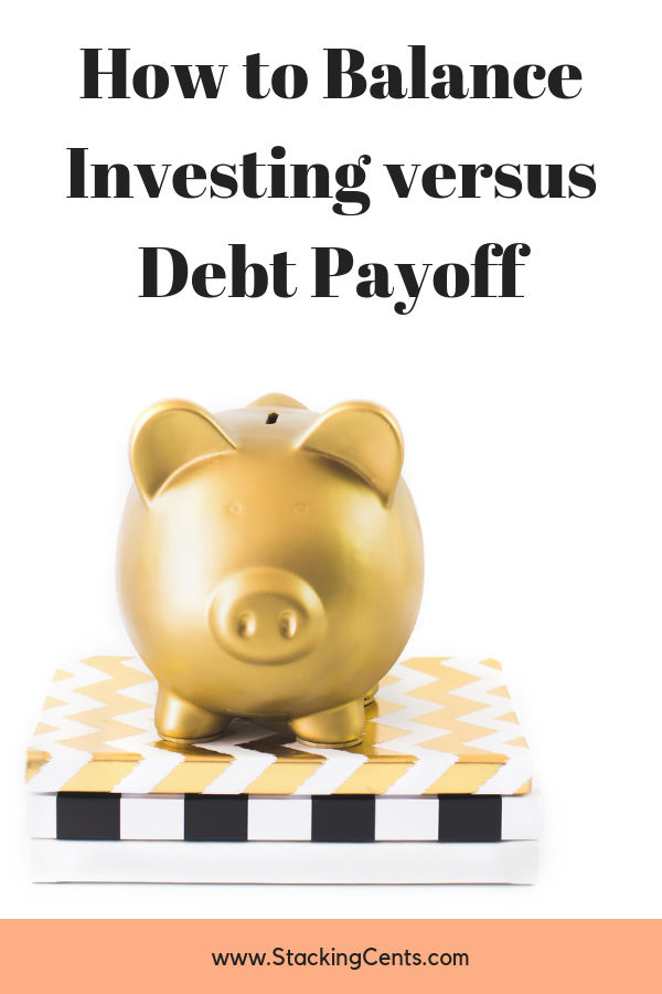 piggy bank investing or debt payoff