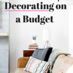 budget decorating with pillows and throws