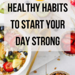 healthy habits: healthy breakfast image with granola and fresh fruits