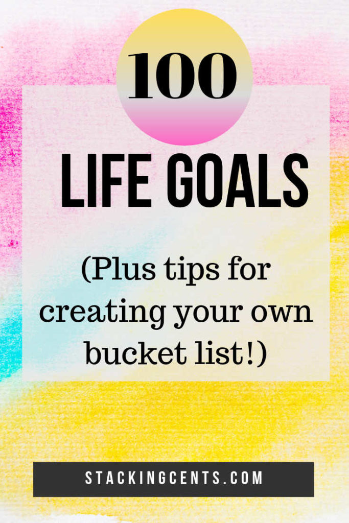 100 life goals list